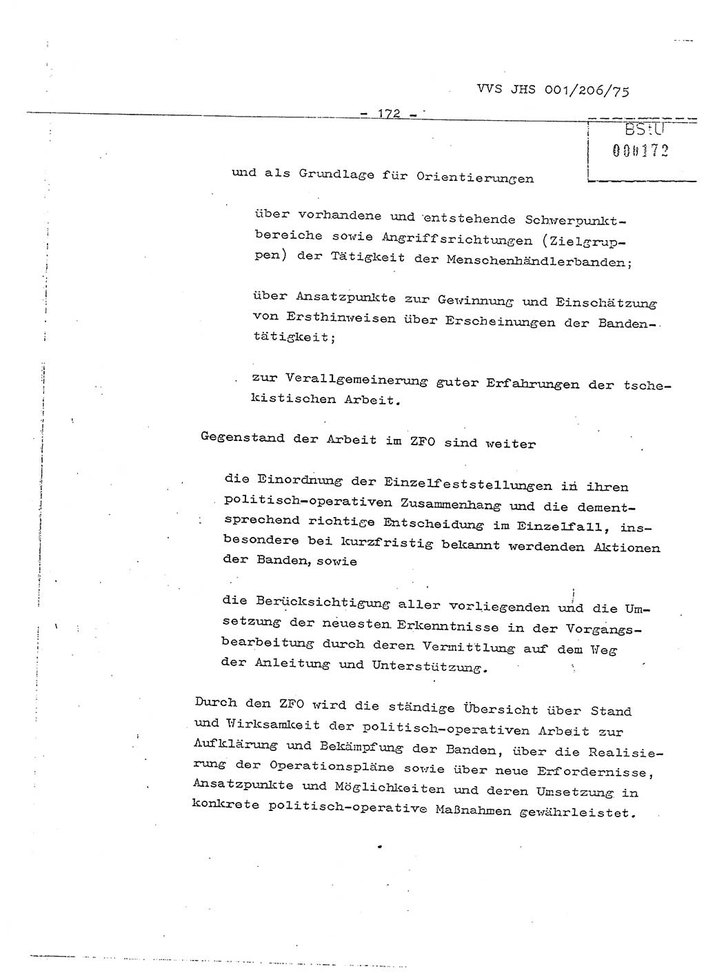 Dissertation Generalmajor Manfred Hummitzsch (Leiter der BV Leipzig), Generalmajor Heinz Fiedler (HA Ⅵ), Oberst Rolf Fister (HA Ⅸ), Ministerium für Staatssicherheit (MfS) [Deutsche Demokratische Republik (DDR)], Juristische Hochschule (JHS), Vertrauliche Verschlußsache (VVS) 001-206/75, Potsdam 1975, Seite 172 (Diss. MfS DDR JHS VVS 001-206/75 1975, S. 172)
