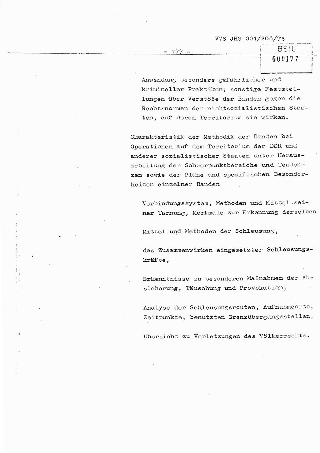 Dissertation Generalmajor Manfred Hummitzsch (Leiter der BV Leipzig), Generalmajor Heinz Fiedler (HA Ⅵ), Oberst Rolf Fister (HA Ⅸ), Ministerium für Staatssicherheit (MfS) [Deutsche Demokratische Republik (DDR)], Juristische Hochschule (JHS), Vertrauliche Verschlußsache (VVS) 001-206/75, Potsdam 1975, Seite 177 (Diss. MfS DDR JHS VVS 001-206/75 1975, S. 177)