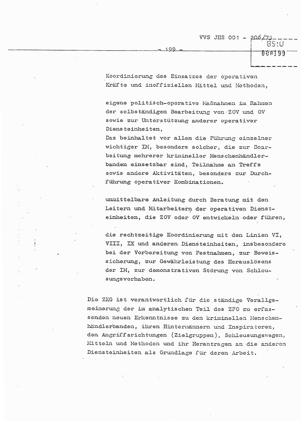 Dissertation Generalmajor Manfred Hummitzsch (Leiter der BV Leipzig), Generalmajor Heinz Fiedler (HA Ⅵ), Oberst Rolf Fister (HA Ⅸ), Ministerium für Staatssicherheit (MfS) [Deutsche Demokratische Republik (DDR)], Juristische Hochschule (JHS), Vertrauliche Verschlußsache (VVS) 001-206/75, Potsdam 1975, Seite 199 (Diss. MfS DDR JHS VVS 001-206/75 1975, S. 199)