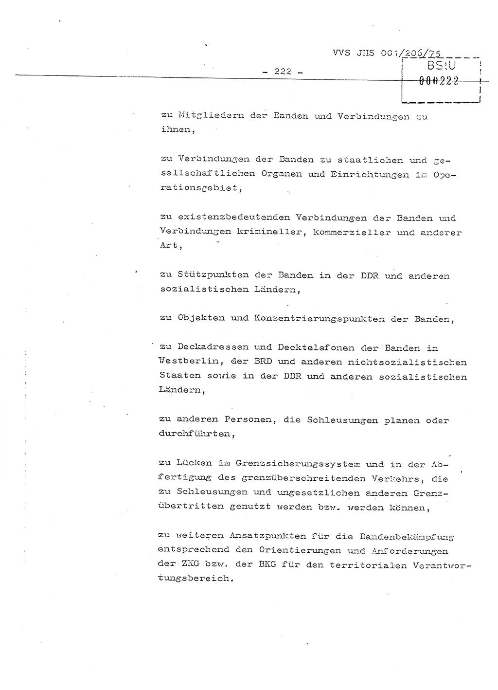 Dissertation Generalmajor Manfred Hummitzsch (Leiter der BV Leipzig), Generalmajor Heinz Fiedler (HA Ⅵ), Oberst Rolf Fister (HA Ⅸ), Ministerium für Staatssicherheit (MfS) [Deutsche Demokratische Republik (DDR)], Juristische Hochschule (JHS), Vertrauliche Verschlußsache (VVS) 001-206/75, Potsdam 1975, Seite 222 (Diss. MfS DDR JHS VVS 001-206/75 1975, S. 222)