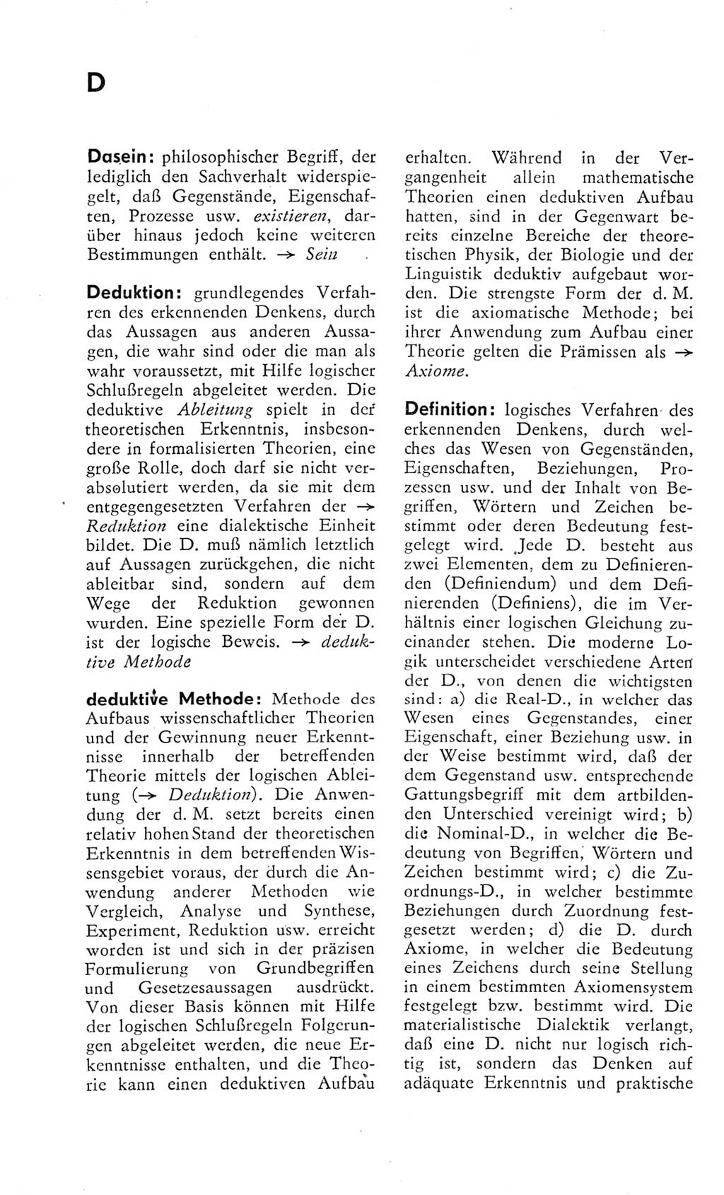 Kleines Wörterbuch der marxistisch-leninistischen Philosophie [Deutsche Demokratische Republik (DDR)] 1975, Seite 56 (Kl. Wb. ML Phil. DDR 1975, S. 56)