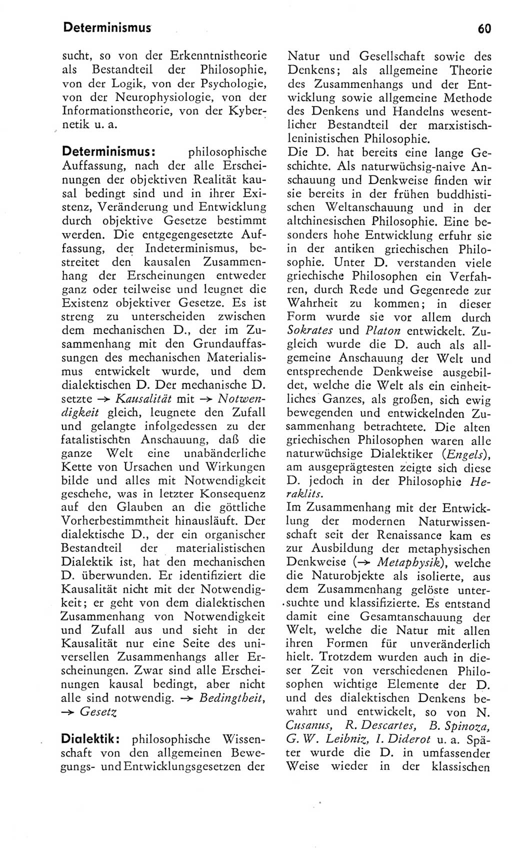 Kleines Wörterbuch der marxistisch-leninistischen Philosophie [Deutsche Demokratische Republik (DDR)] 1975, Seite 60 (Kl. Wb. ML Phil. DDR 1975, S. 60)