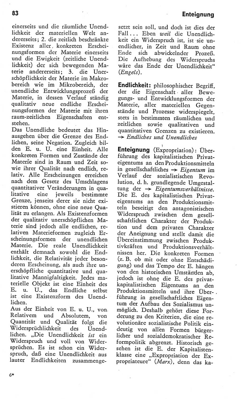 Kleines Wörterbuch der marxistisch-leninistischen Philosophie [Deutsche Demokratische Republik (DDR)] 1975, Seite 83 (Kl. Wb. ML Phil. DDR 1975, S. 83)