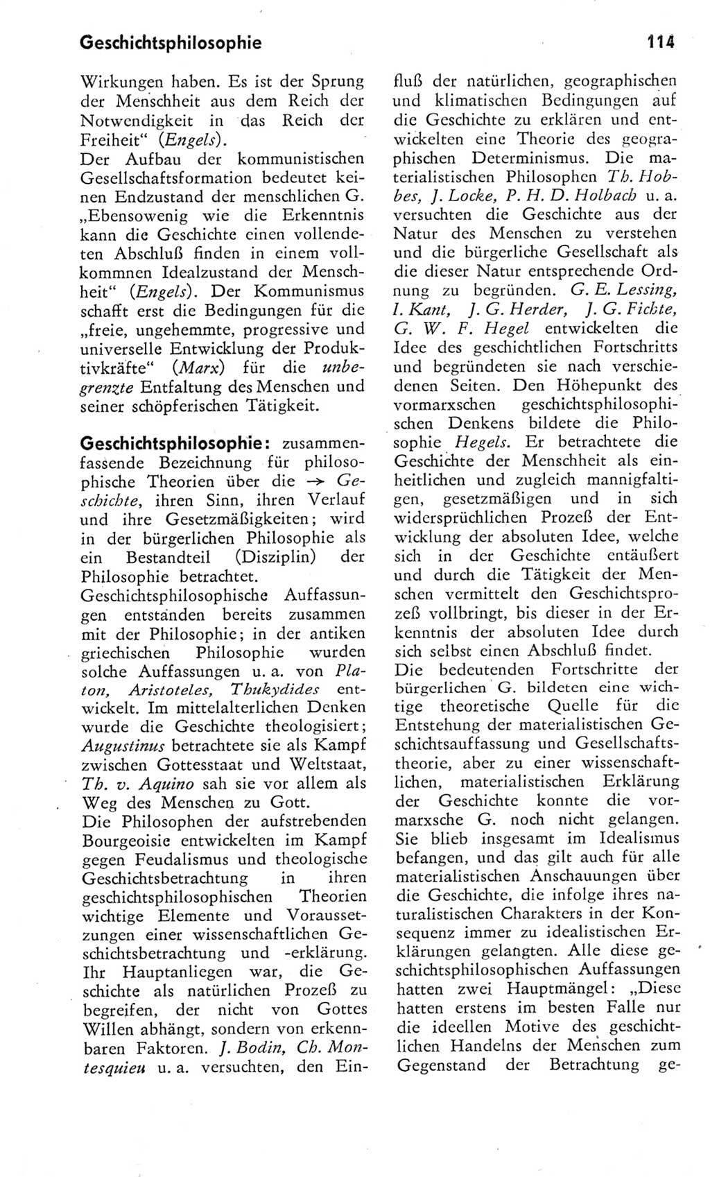 Kleines Wörterbuch der marxistisch-leninistischen Philosophie [Deutsche Demokratische Republik (DDR)] 1975, Seite 114 (Kl. Wb. ML Phil. DDR 1975, S. 114)