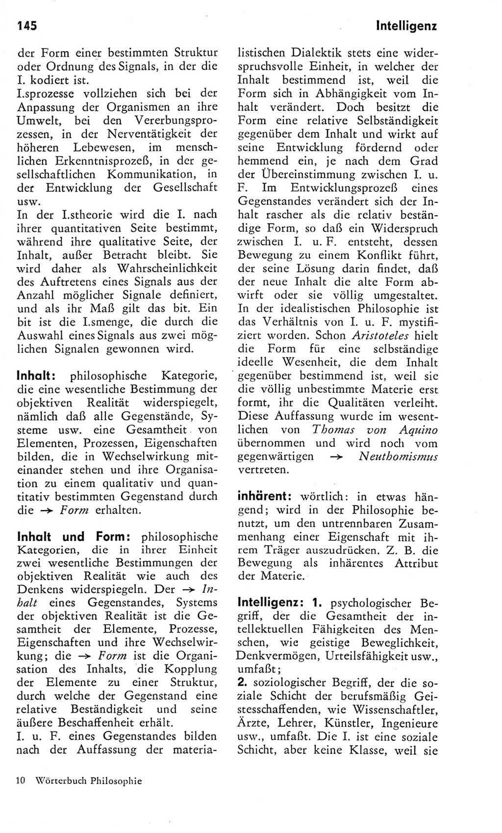 Kleines Wörterbuch der marxistisch-leninistischen Philosophie [Deutsche Demokratische Republik (DDR)] 1975, Seite 145 (Kl. Wb. ML Phil. DDR 1975, S. 145)