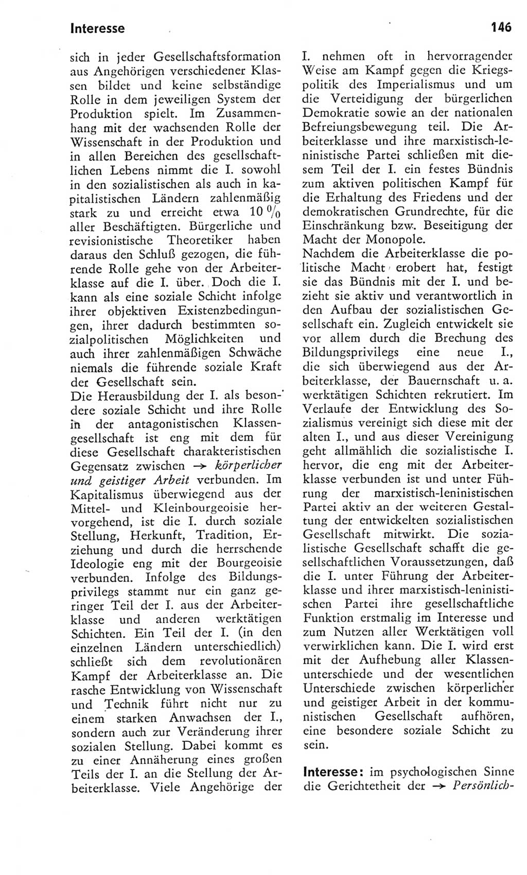 Kleines Wörterbuch der marxistisch-leninistischen Philosophie [Deutsche Demokratische Republik (DDR)] 1975, Seite 146 (Kl. Wb. ML Phil. DDR 1975, S. 146)