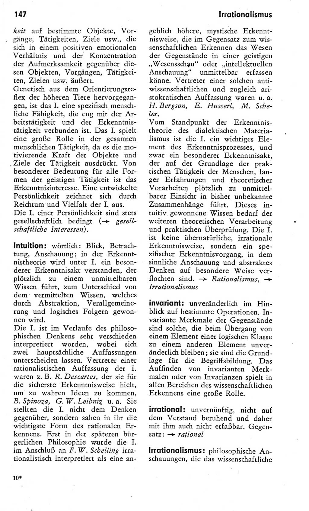 Kleines Wörterbuch der marxistisch-leninistischen Philosophie [Deutsche Demokratische Republik (DDR)] 1975, Seite 147 (Kl. Wb. ML Phil. DDR 1975, S. 147)