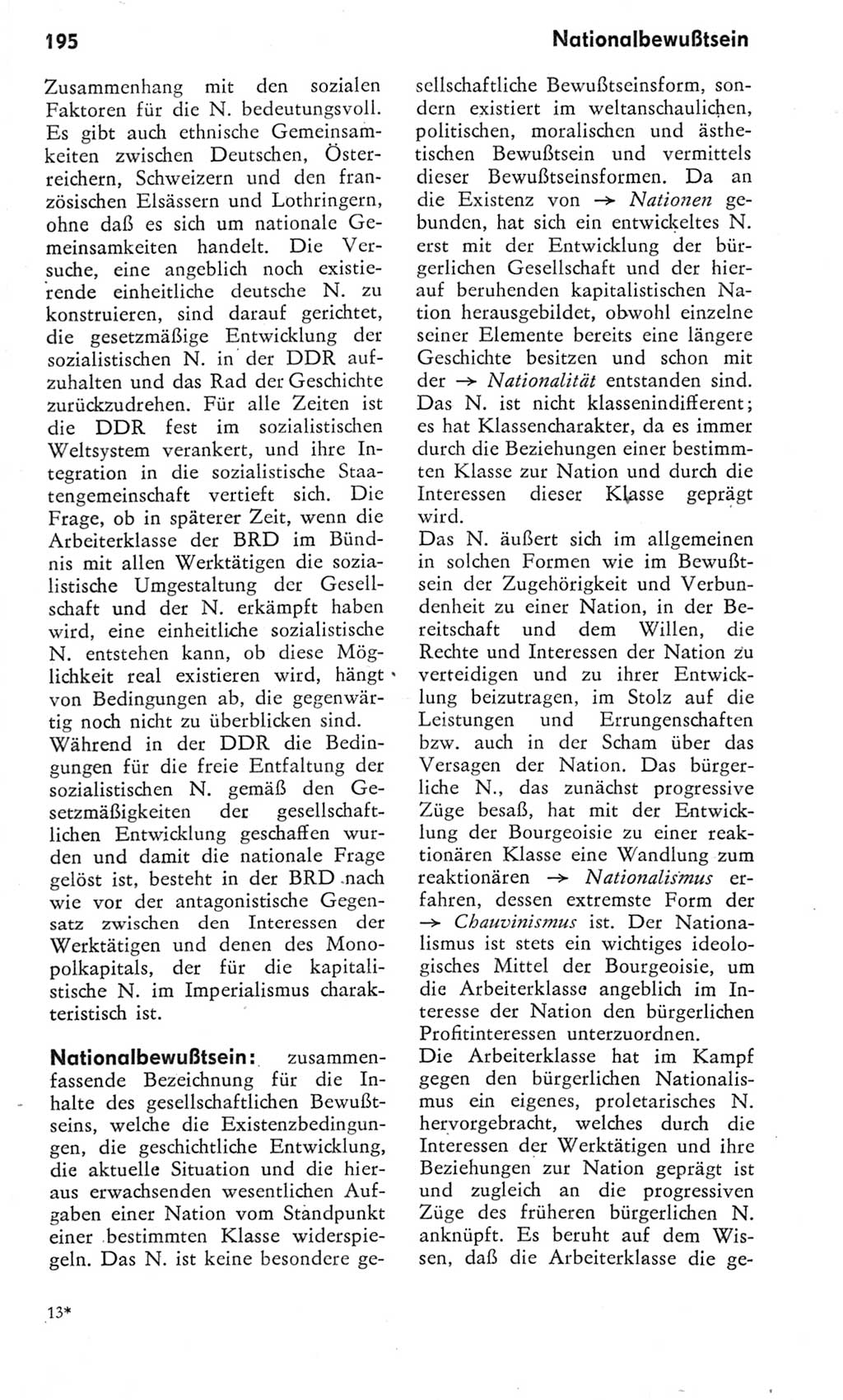 Kleines Wörterbuch der marxistisch-leninistischen Philosophie [Deutsche Demokratische Republik (DDR)] 1975, Seite 195 (Kl. Wb. ML Phil. DDR 1975, S. 195)