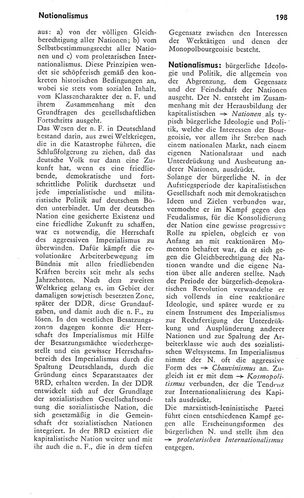 Kleines Wörterbuch der marxistisch-leninistischen Philosophie [Deutsche Demokratische Republik (DDR)] 1975, Seite 198 (Kl. Wb. ML Phil. DDR 1975, S. 198)