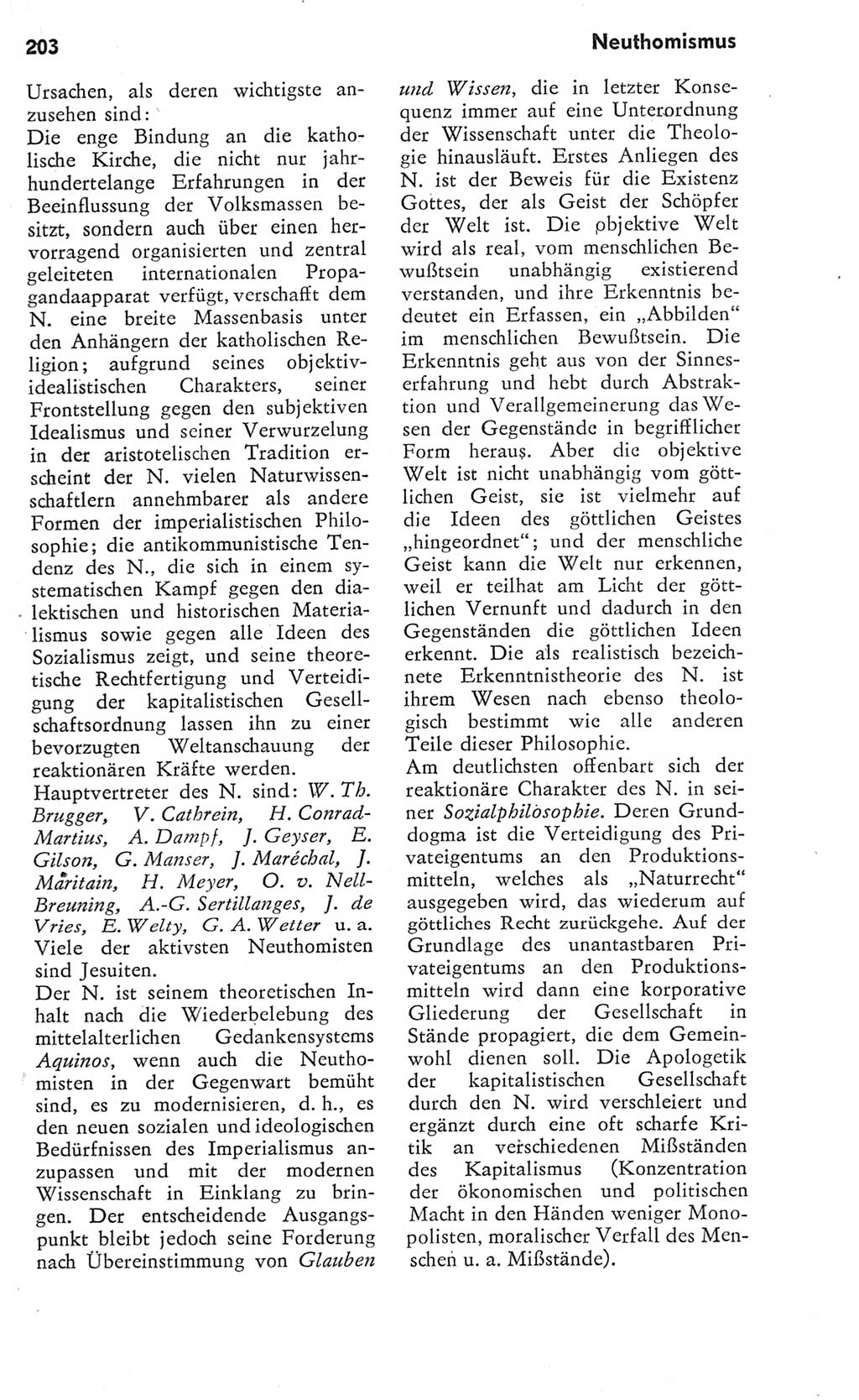 Kleines Wörterbuch der marxistisch-leninistischen Philosophie [Deutsche Demokratische Republik (DDR)] 1975, Seite 203 (Kl. Wb. ML Phil. DDR 1975, S. 203)