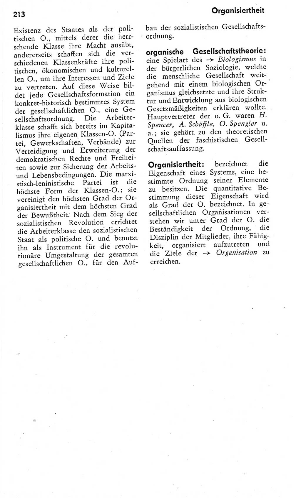 Kleines Wörterbuch der marxistisch-leninistischen Philosophie [Deutsche Demokratische Republik (DDR)] 1975, Seite 213 (Kl. Wb. ML Phil. DDR 1975, S. 213)