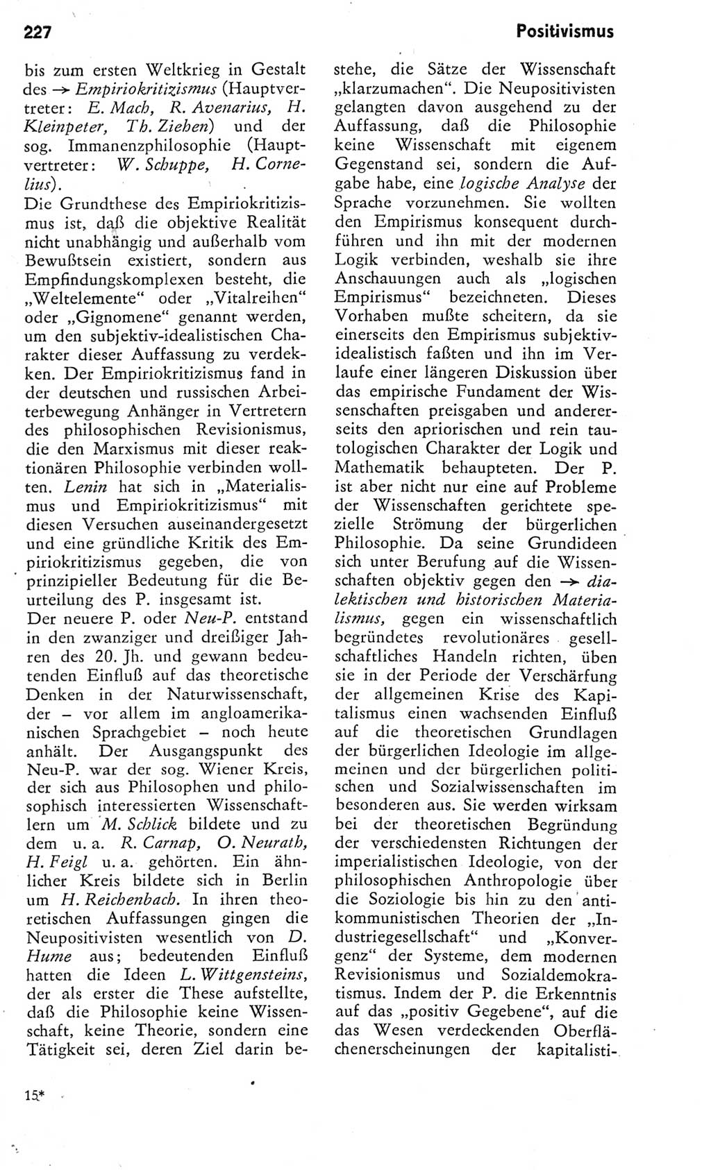 Kleines Wörterbuch der marxistisch-leninistischen Philosophie [Deutsche Demokratische Republik (DDR)] 1975, Seite 227 (Kl. Wb. ML Phil. DDR 1975, S. 227)