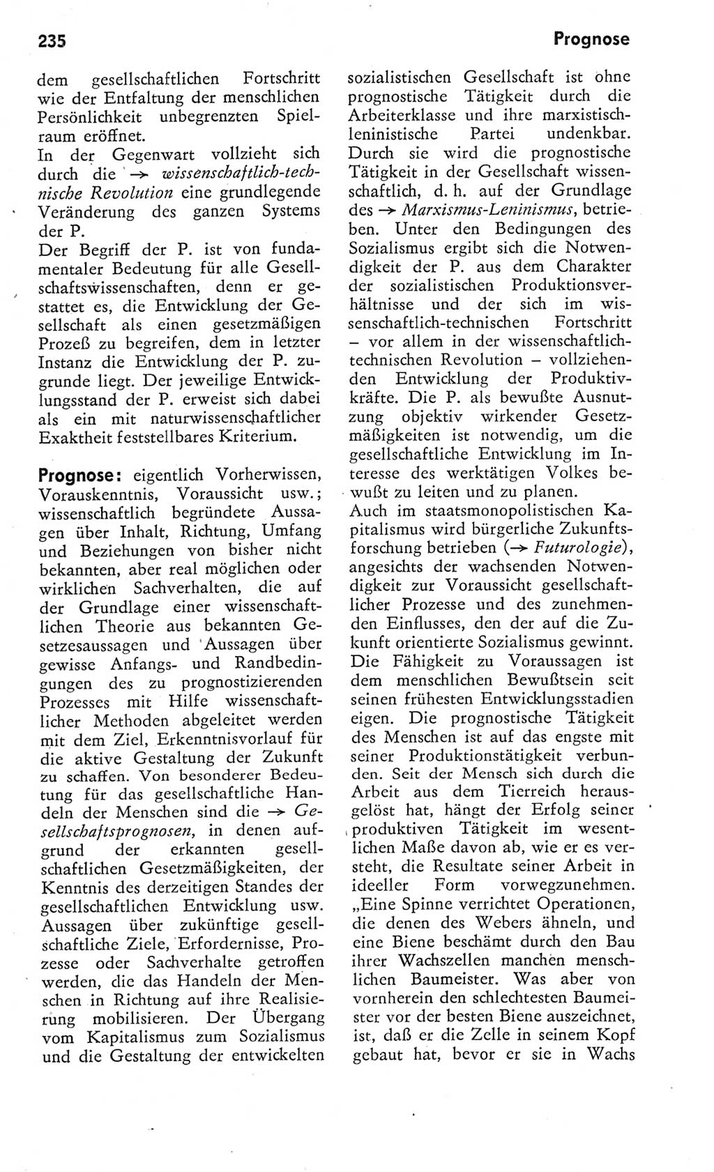 Kleines Wörterbuch der marxistisch-leninistischen Philosophie [Deutsche Demokratische Republik (DDR)] 1975, Seite 235 (Kl. Wb. ML Phil. DDR 1975, S. 235)
