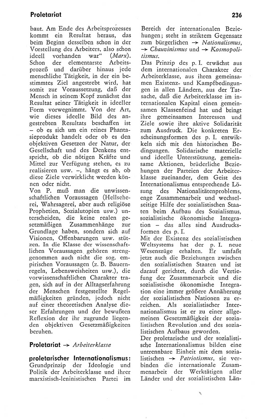Kleines Wörterbuch der marxistisch-leninistischen Philosophie [Deutsche Demokratische Republik (DDR)] 1975, Seite 236 (Kl. Wb. ML Phil. DDR 1975, S. 236)