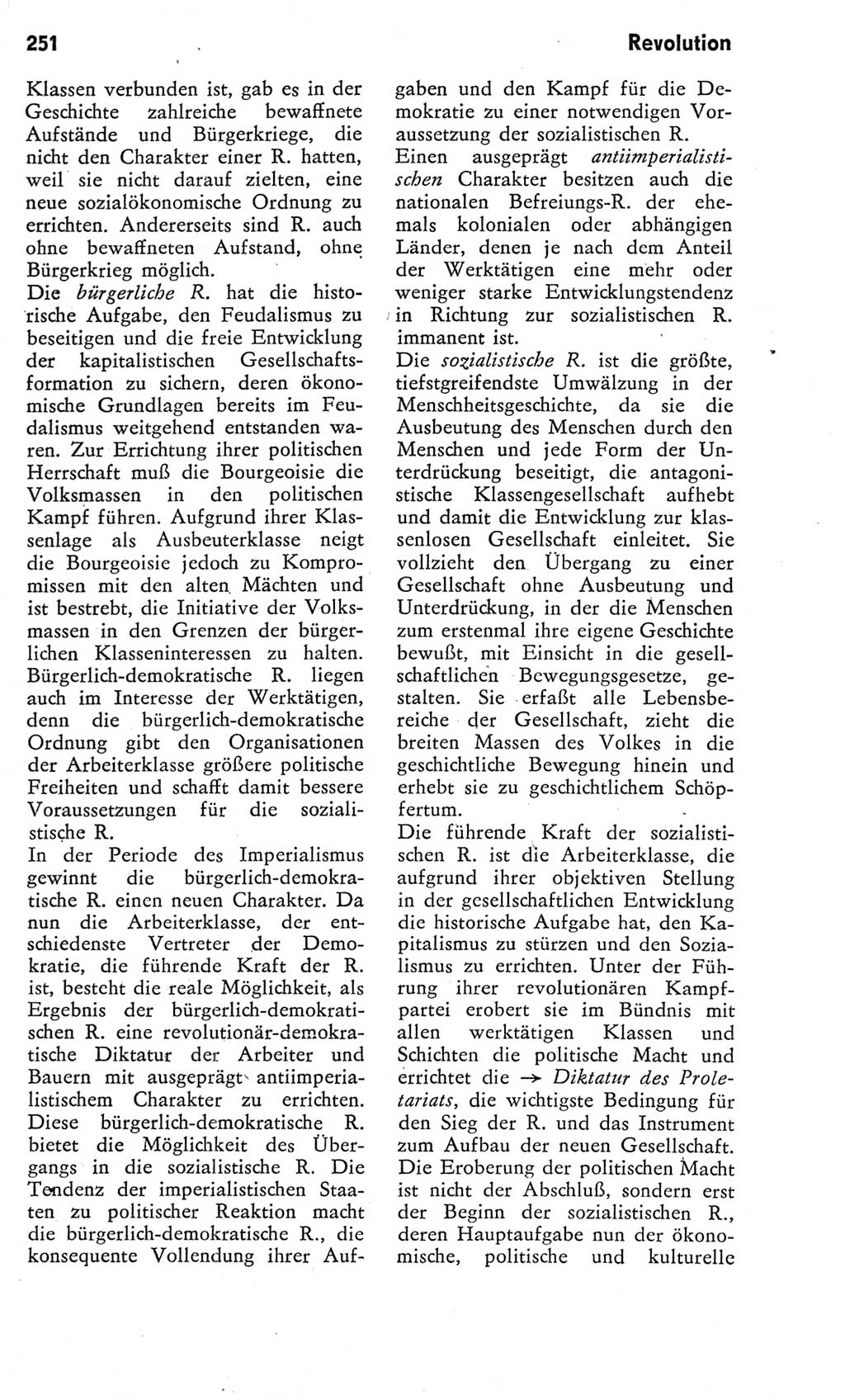 Kleines Wörterbuch der marxistisch-leninistischen Philosophie [Deutsche Demokratische Republik (DDR)] 1975, Seite 251 (Kl. Wb. ML Phil. DDR 1975, S. 251)