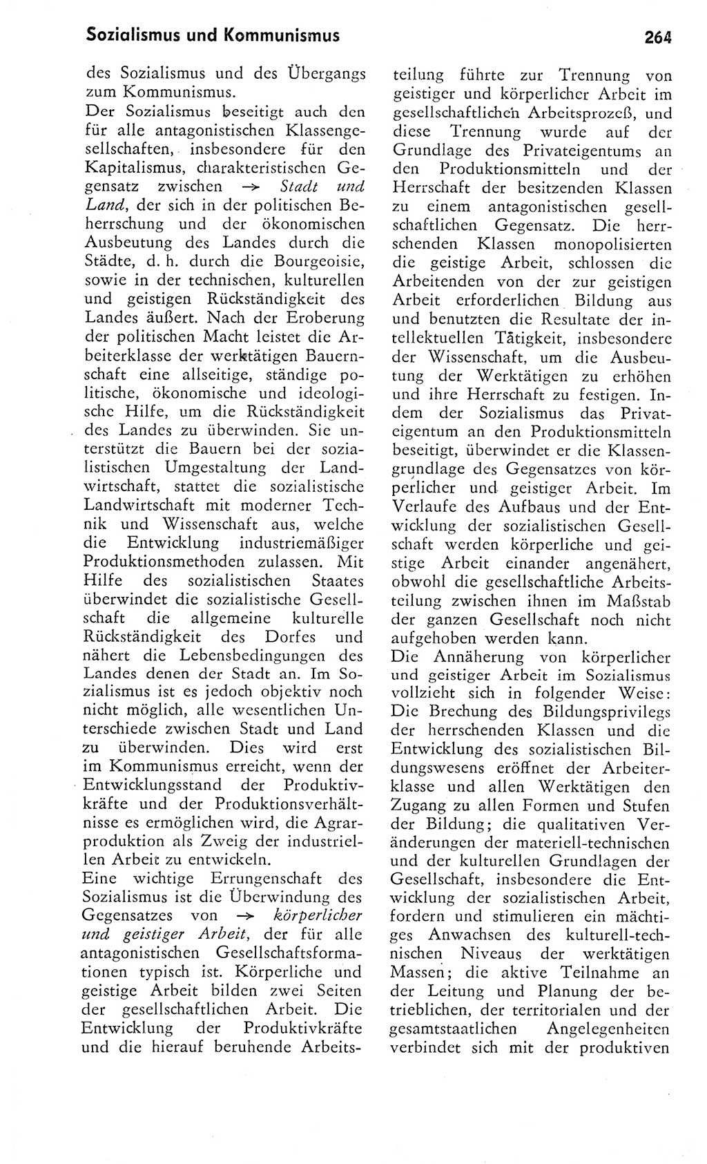 Kleines Wörterbuch der marxistisch-leninistischen Philosophie [Deutsche Demokratische Republik (DDR)] 1975, Seite 264 (Kl. Wb. ML Phil. DDR 1975, S. 264)