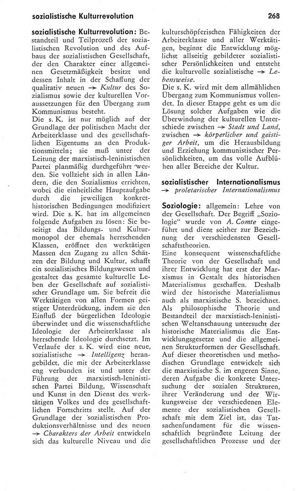 Kleines Wörterbuch der marxistisch-leninistischen Philosophie [Deutsche Demokratische Republik (DDR)] 1975, Seite 268 (Kl. Wb. ML Phil. DDR 1975, S. 268)