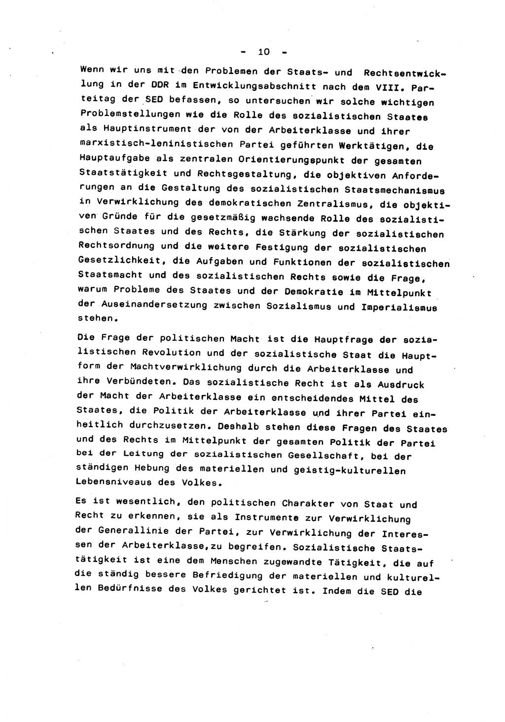 Marxistisch-leninistische Staats- und Rechtstheorie [Deutsche Demokratische Republik (DDR)] 1975, Seite 10 (ML St.-R.-Th. DDR 1975, S. 10)