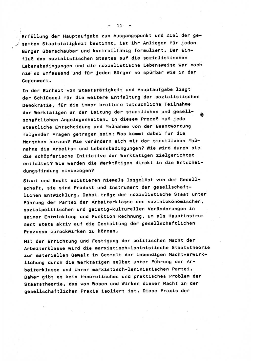 Marxistisch-leninistische Staats- und Rechtstheorie [Deutsche Demokratische Republik (DDR)] 1975, Seite 11 (ML St.-R.-Th. DDR 1975, S. 11)