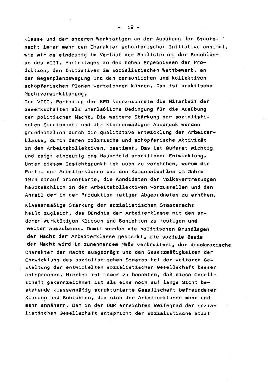 Marxistisch-leninistische Staats- und Rechtstheorie [Deutsche Demokratische Republik (DDR)] 1975, Seite 19 (ML St.-R.-Th. DDR 1975, S. 19)
