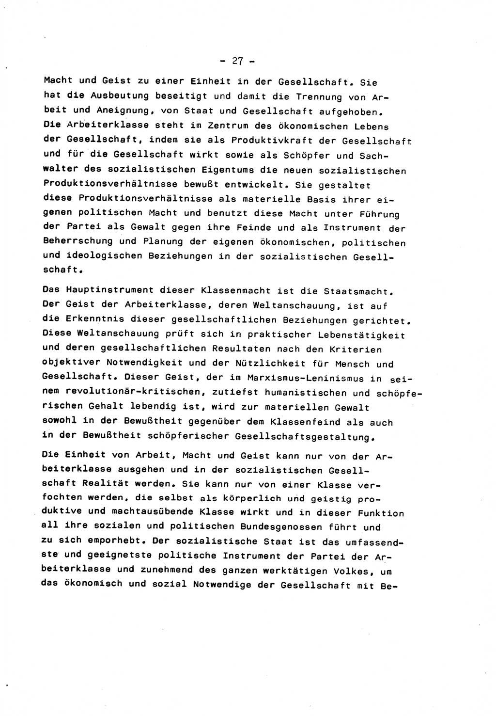 Marxistisch-leninistische Staats- und Rechtstheorie [Deutsche Demokratische Republik (DDR)] 1975, Seite 27 (ML St.-R.-Th. DDR 1975, S. 27)