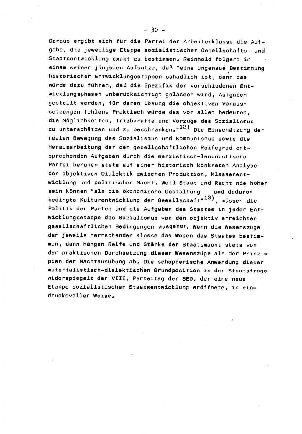 Marxistisch-leninistische Staats- und Rechtstheorie [Deutsche Demokratische Republik (DDR)] 1975, Seite 30 (ML St.-R.-Th. DDR 1975, S. 30)