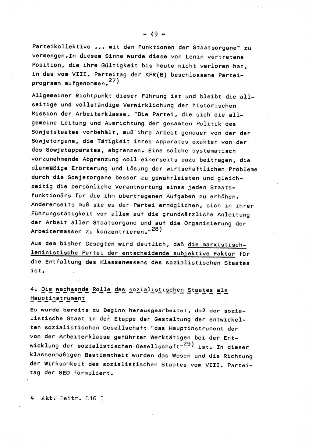 Marxistisch-leninistische Staats- und Rechtstheorie [Deutsche Demokratische Republik (DDR)] 1975, Seite 49 (ML St.-R.-Th. DDR 1975, S. 49)