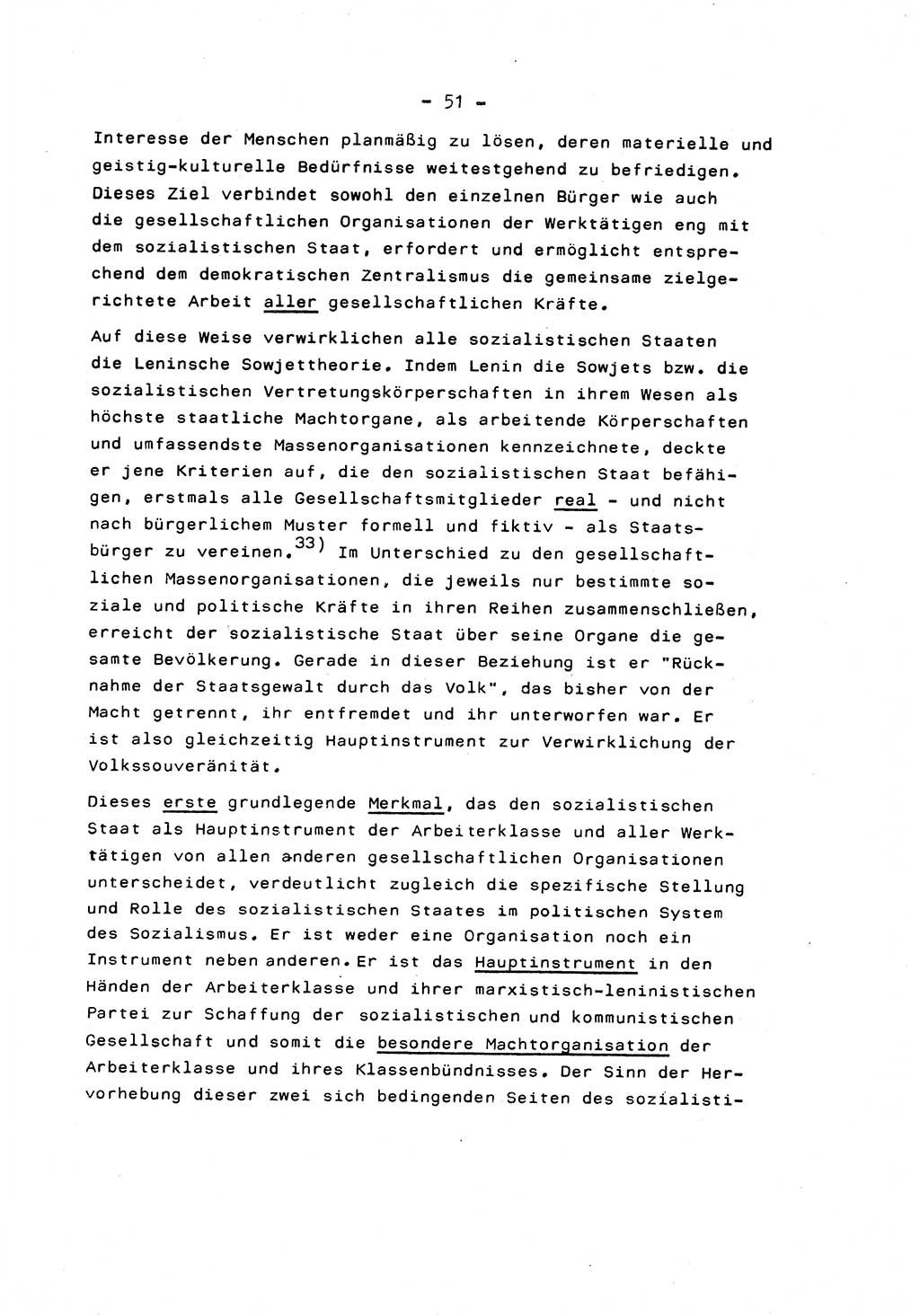 Marxistisch-leninistische Staats- und Rechtstheorie [Deutsche Demokratische Republik (DDR)] 1975, Seite 51 (ML St.-R.-Th. DDR 1975, S. 51)