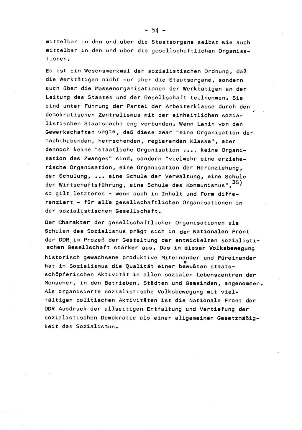 Marxistisch-leninistische Staats- und Rechtstheorie [Deutsche Demokratische Republik (DDR)] 1975, Seite 54 (ML St.-R.-Th. DDR 1975, S. 54)