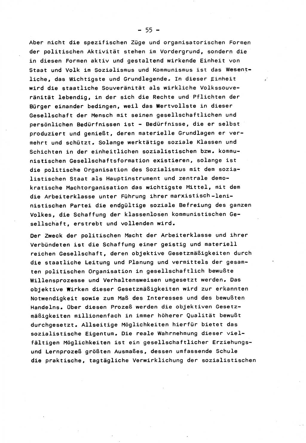 Marxistisch-leninistische Staats- und Rechtstheorie [Deutsche Demokratische Republik (DDR)] 1975, Seite 55 (ML St.-R.-Th. DDR 1975, S. 55)