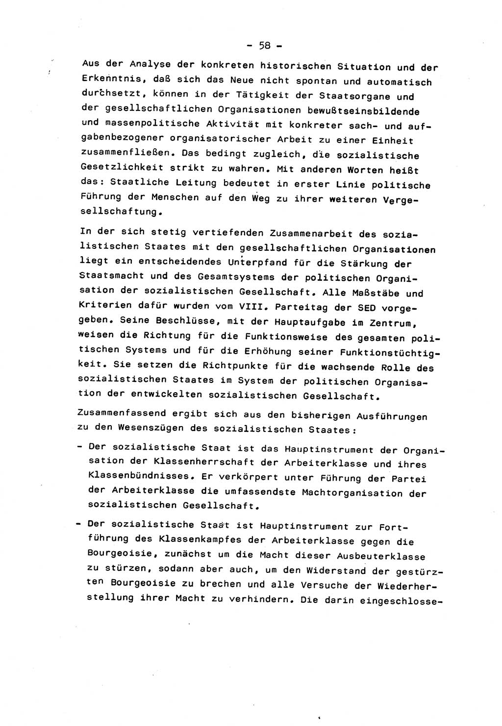 Marxistisch-leninistische Staats- und Rechtstheorie [Deutsche Demokratische Republik (DDR)] 1975, Seite 58 (ML St.-R.-Th. DDR 1975, S. 58)