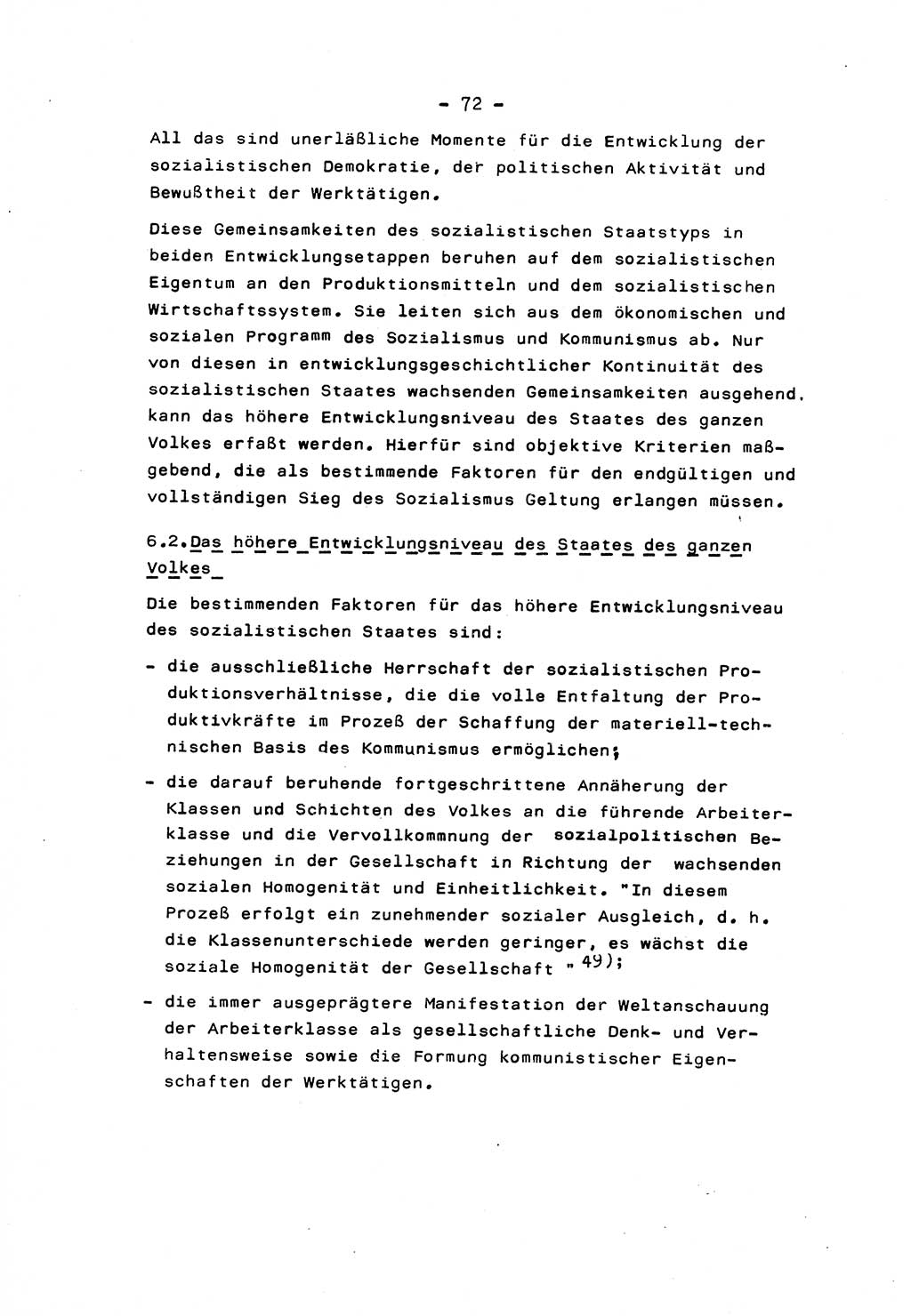Marxistisch-leninistische Staats- und Rechtstheorie [Deutsche Demokratische Republik (DDR)] 1975, Seite 72 (ML St.-R.-Th. DDR 1975, S. 72)