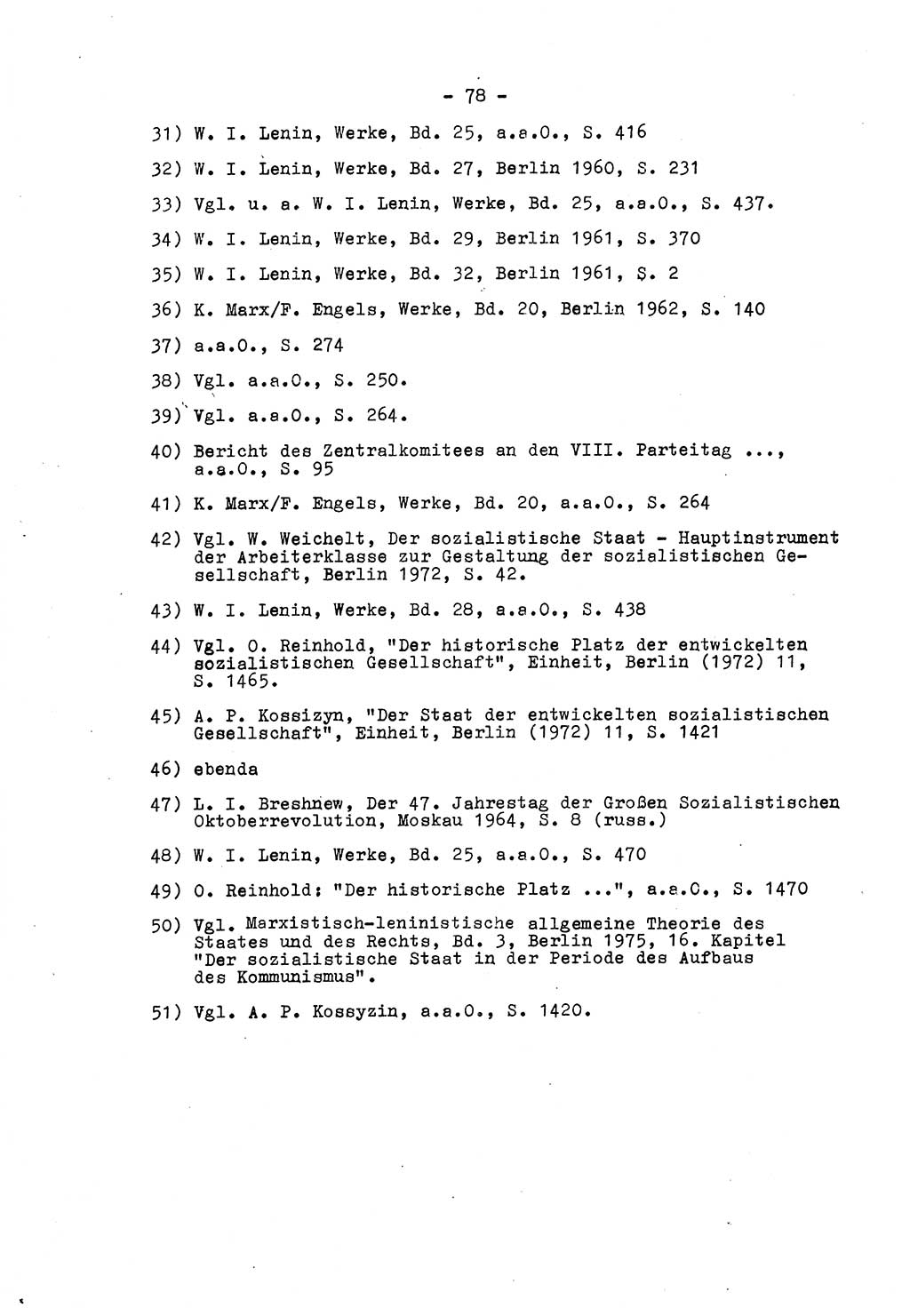 Marxistisch-leninistische Staats- und Rechtstheorie [Deutsche Demokratische Republik (DDR)] 1975, Seite 78 (ML St.-R.-Th. DDR 1975, S. 78)