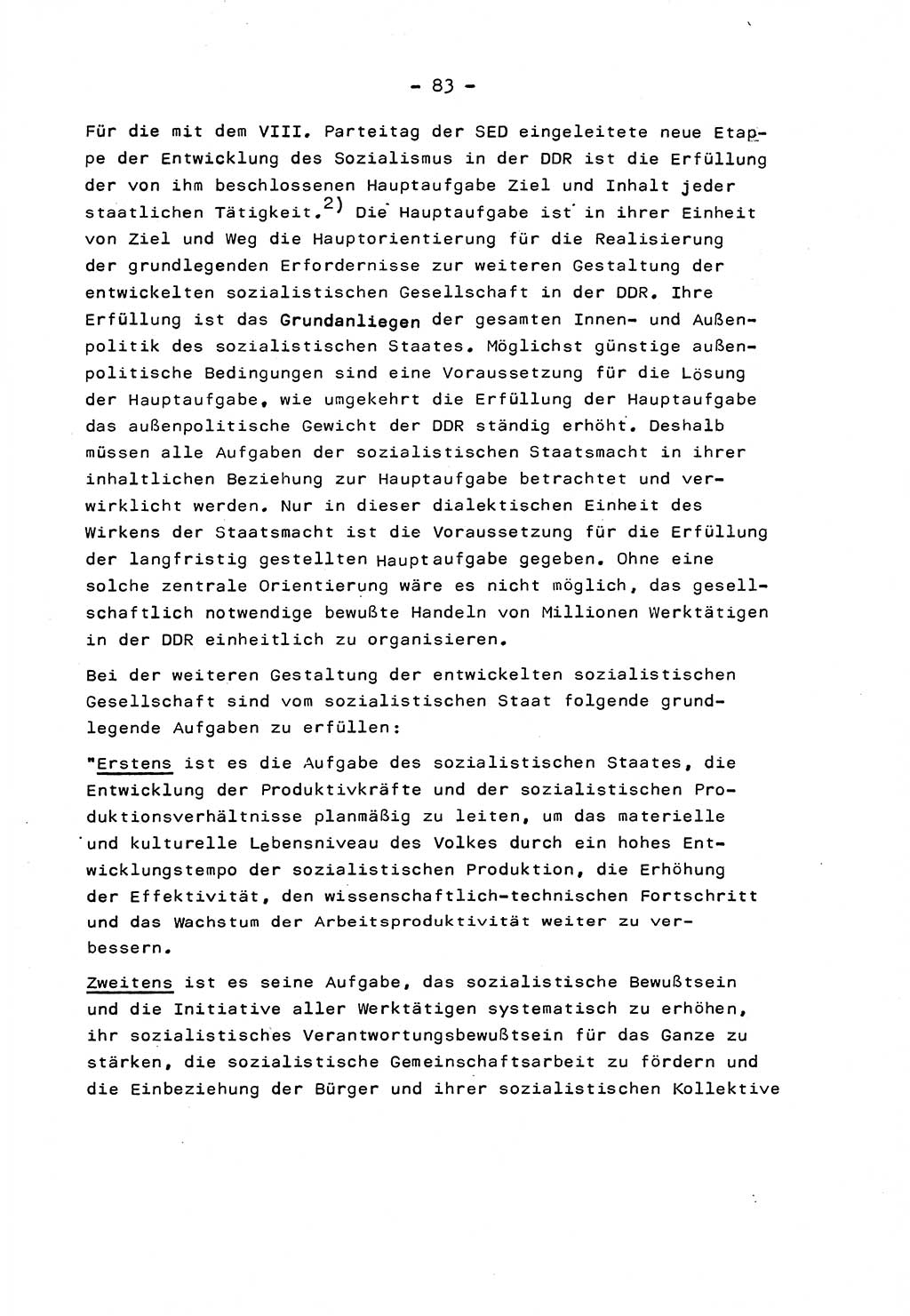 Marxistisch-leninistische Staats- und Rechtstheorie [Deutsche Demokratische Republik (DDR)] 1975, Seite 83 (ML St.-R.-Th. DDR 1975, S. 83)