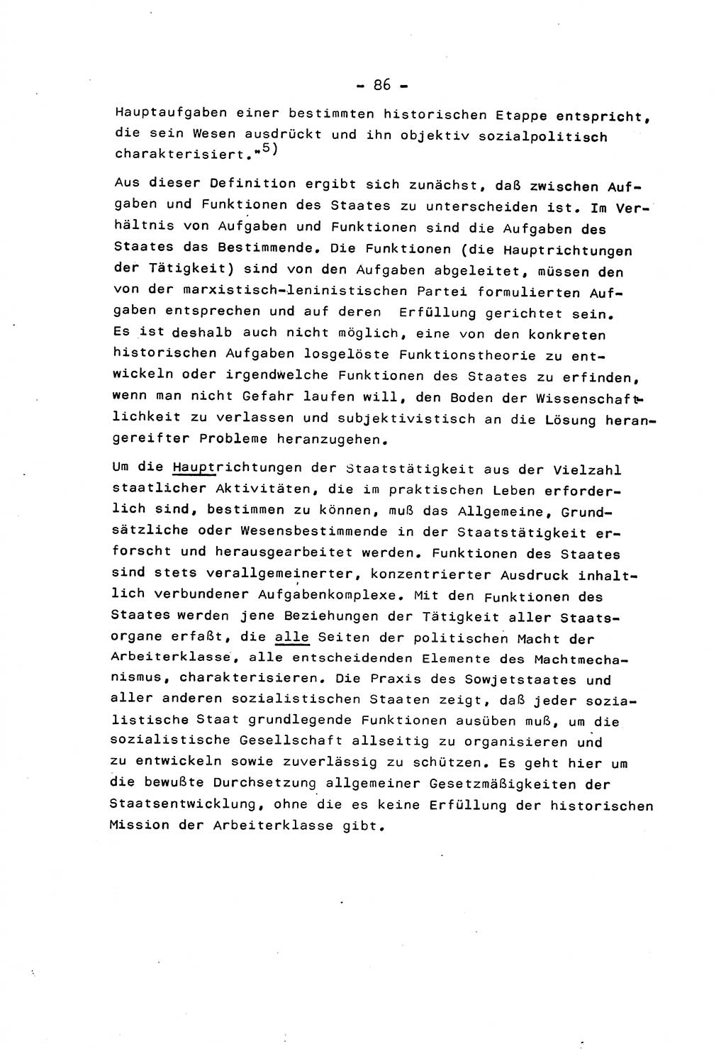Marxistisch-leninistische Staats- und Rechtstheorie [Deutsche Demokratische Republik (DDR)] 1975, Seite 86 (ML St.-R.-Th. DDR 1975, S. 86)