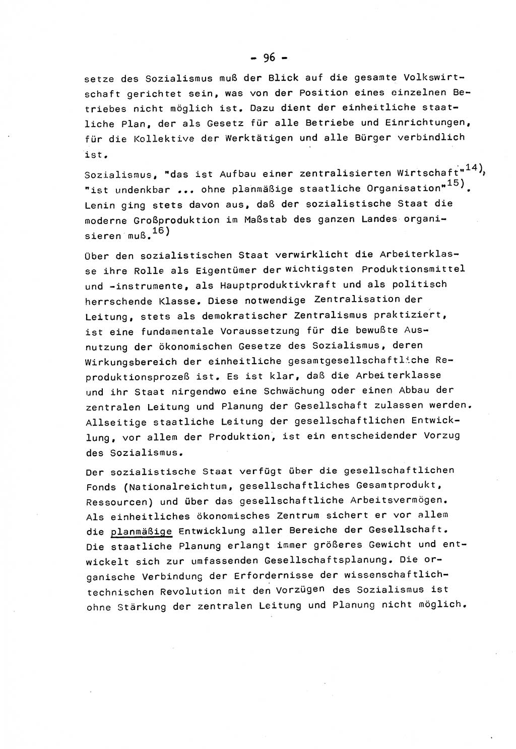 Marxistisch-leninistische Staats- und Rechtstheorie [Deutsche Demokratische Republik (DDR)] 1975, Seite 96 (ML St.-R.-Th. DDR 1975, S. 96)