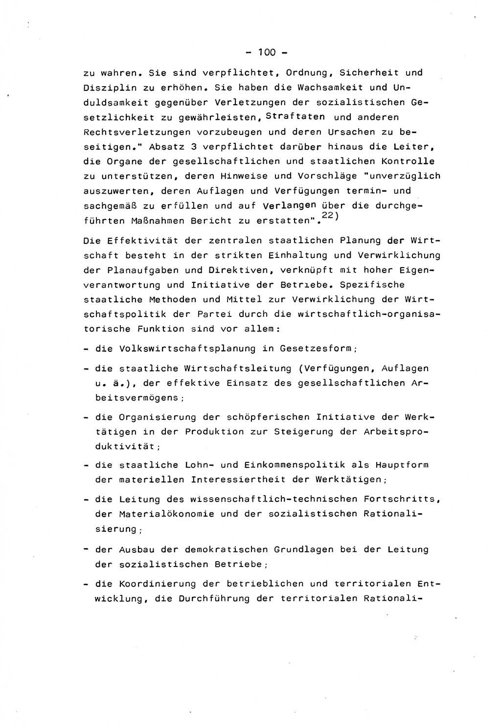 Marxistisch-leninistische Staats- und Rechtstheorie [Deutsche Demokratische Republik (DDR)] 1975, Seite 100 (ML St.-R.-Th. DDR 1975, S. 100)