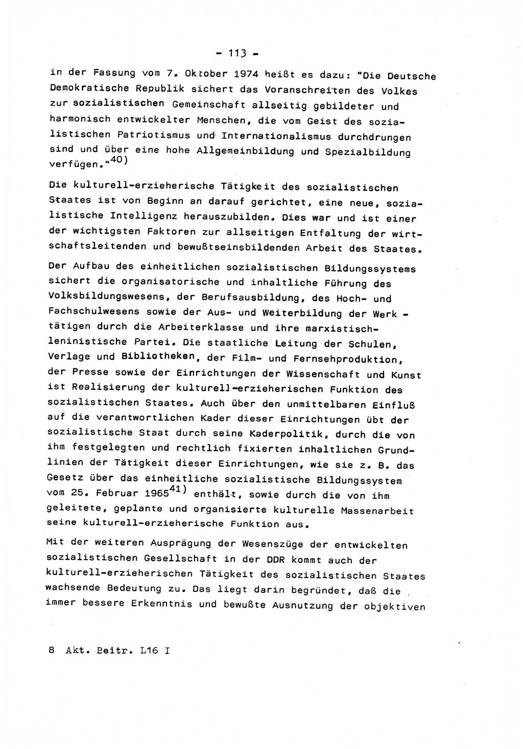 Marxistisch-leninistische Staats- und Rechtstheorie [Deutsche Demokratische Republik (DDR)] 1975, Seite 113 (ML St.-R.-Th. DDR 1975, S. 113)