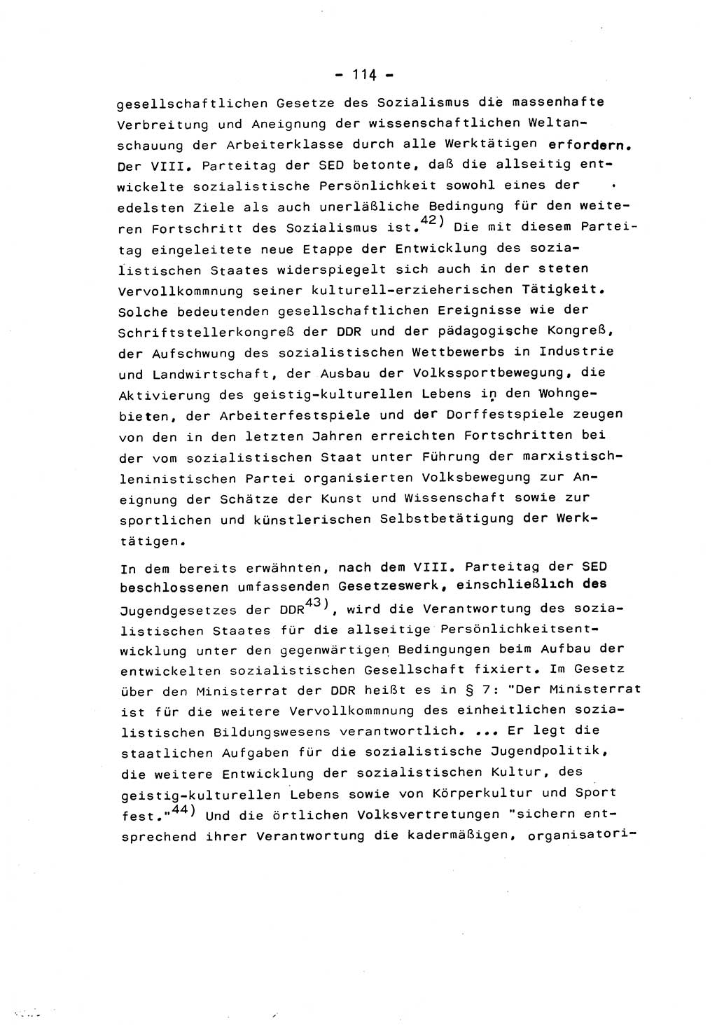 Marxistisch-leninistische Staats- und Rechtstheorie [Deutsche Demokratische Republik (DDR)] 1975, Seite 114 (ML St.-R.-Th. DDR 1975, S. 114)