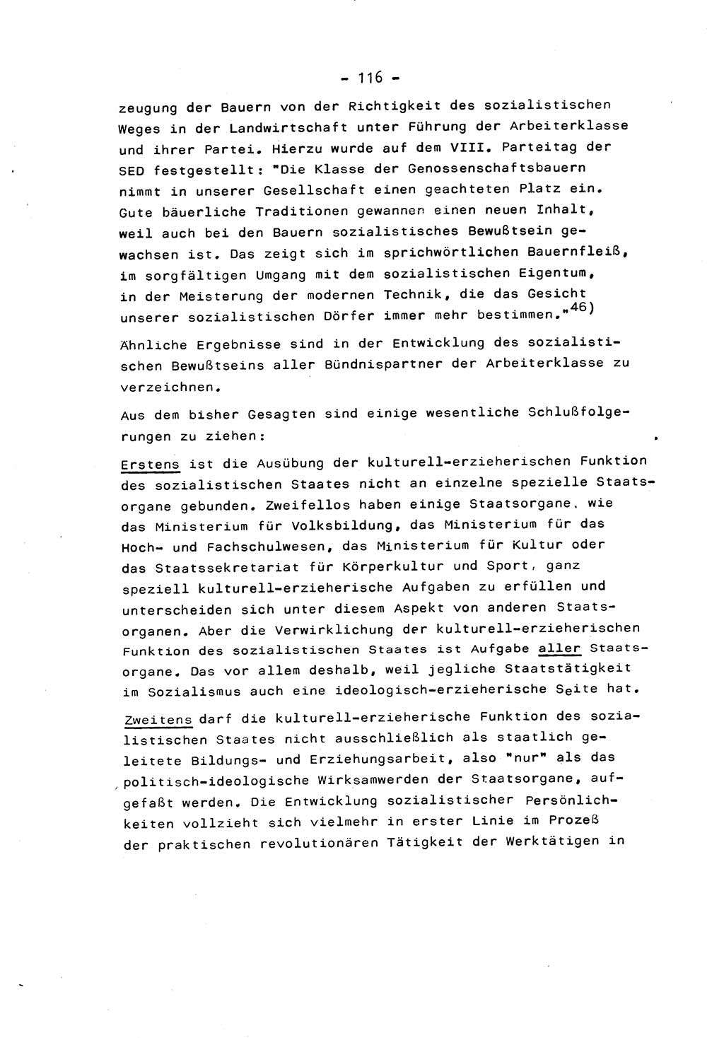 Marxistisch-leninistische Staats- und Rechtstheorie [Deutsche Demokratische Republik (DDR)] 1975, Seite 116 (ML St.-R.-Th. DDR 1975, S. 116)