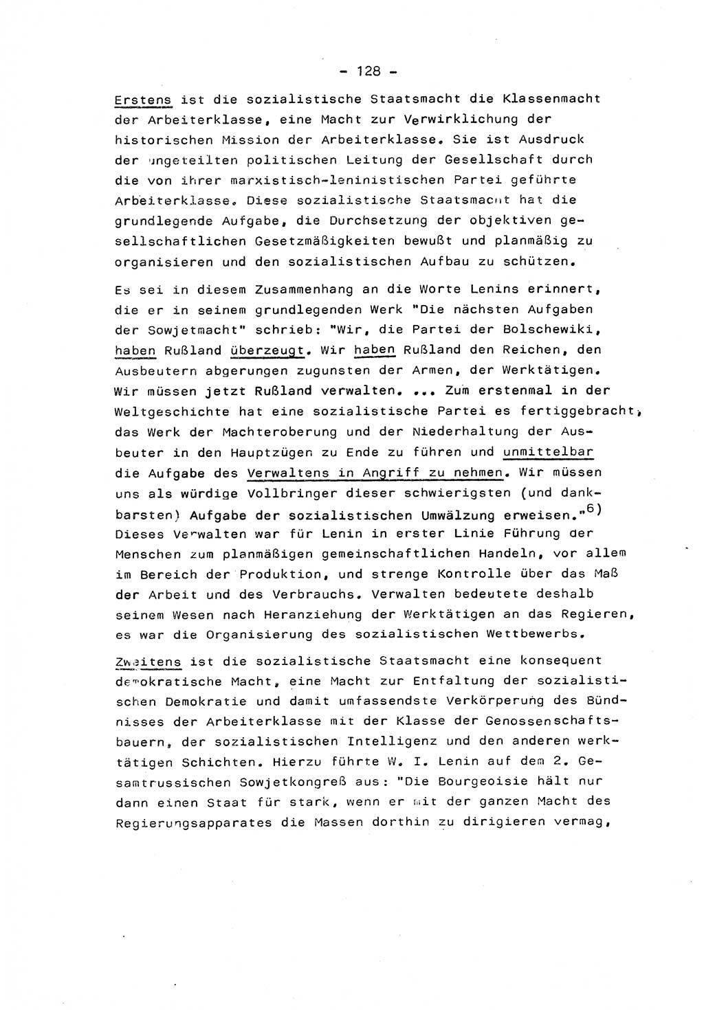 Marxistisch-leninistische Staats- und Rechtstheorie [Deutsche Demokratische Republik (DDR)] 1975, Seite 128 (ML St.-R.-Th. DDR 1975, S. 128)