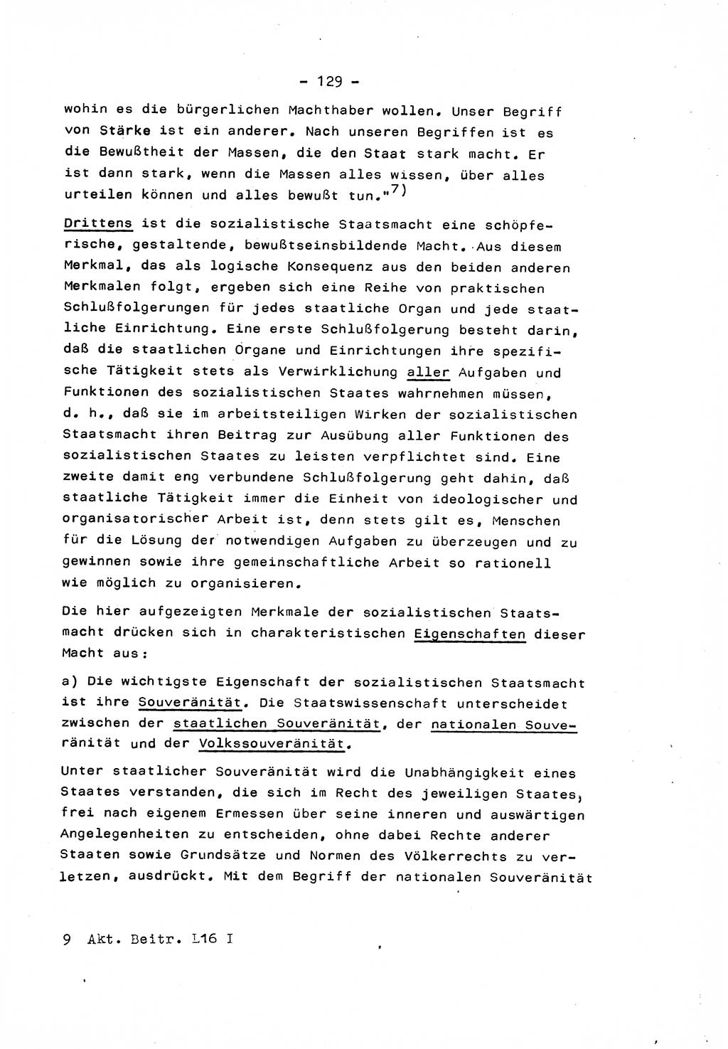 Marxistisch-leninistische Staats- und Rechtstheorie [Deutsche Demokratische Republik (DDR)] 1975, Seite 129 (ML St.-R.-Th. DDR 1975, S. 129)