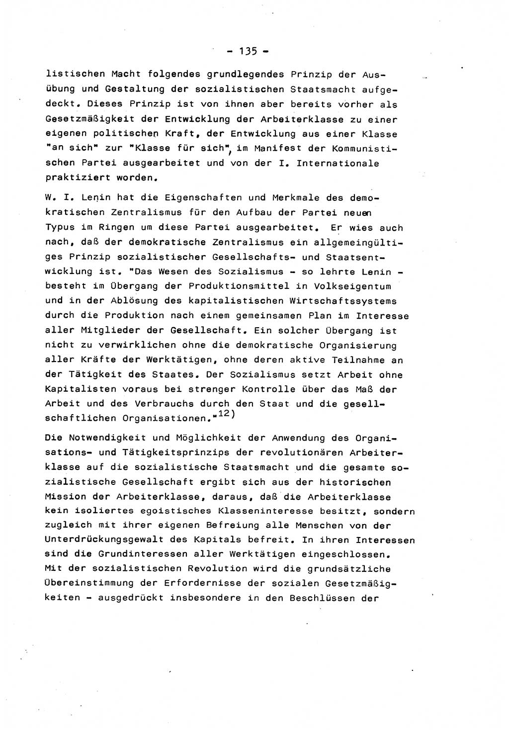 Marxistisch-leninistische Staats- und Rechtstheorie [Deutsche Demokratische Republik (DDR)] 1975, Seite 135 (ML St.-R.-Th. DDR 1975, S. 135)