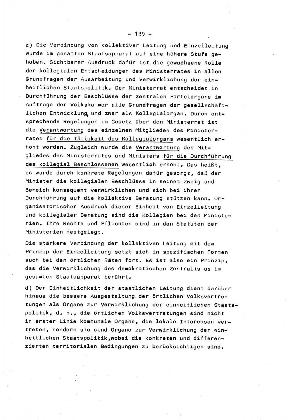 Marxistisch-leninistische Staats- und Rechtstheorie [Deutsche Demokratische Republik (DDR)] 1975, Seite 139 (ML St.-R.-Th. DDR 1975, S. 139)