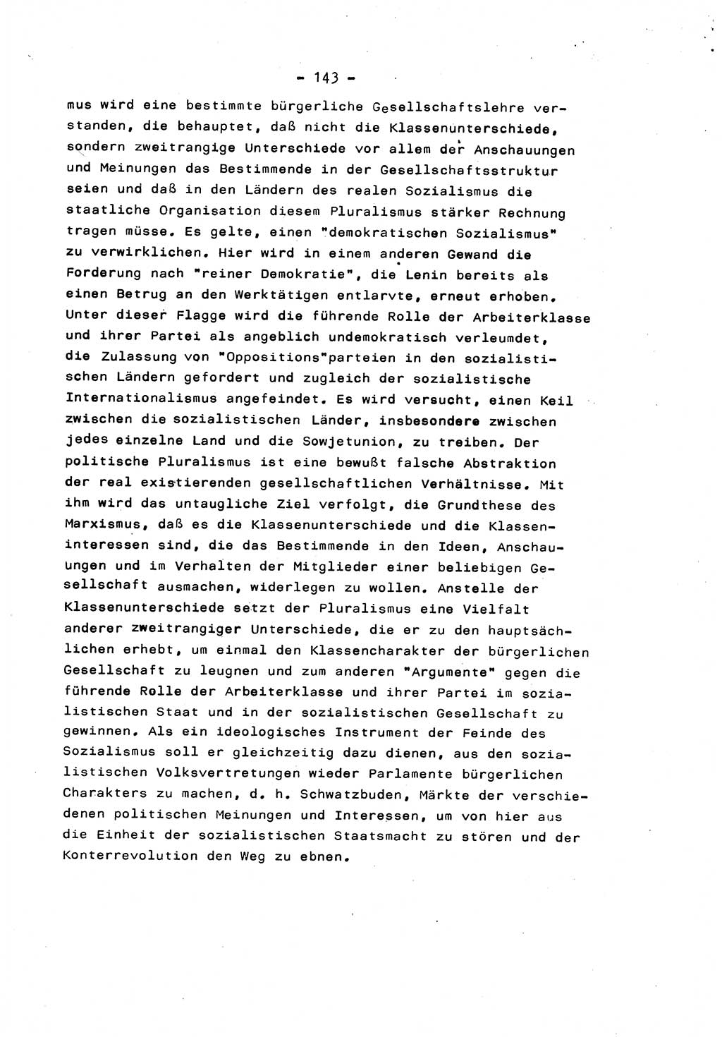 Marxistisch-leninistische Staats- und Rechtstheorie [Deutsche Demokratische Republik (DDR)] 1975, Seite 143 (ML St.-R.-Th. DDR 1975, S. 143)