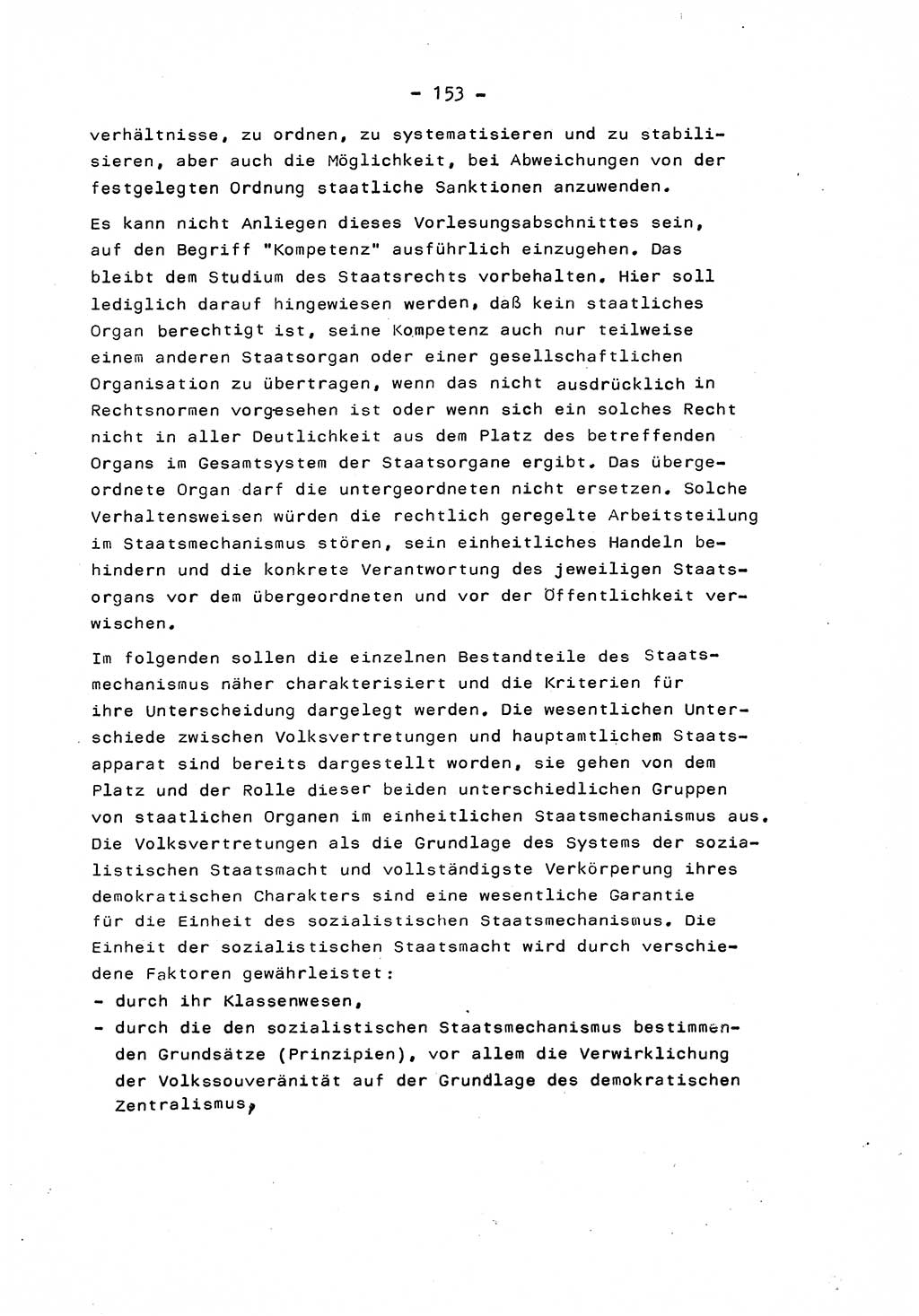 Marxistisch-leninistische Staats- und Rechtstheorie [Deutsche Demokratische Republik (DDR)] 1975, Seite 153 (ML St.-R.-Th. DDR 1975, S. 153)