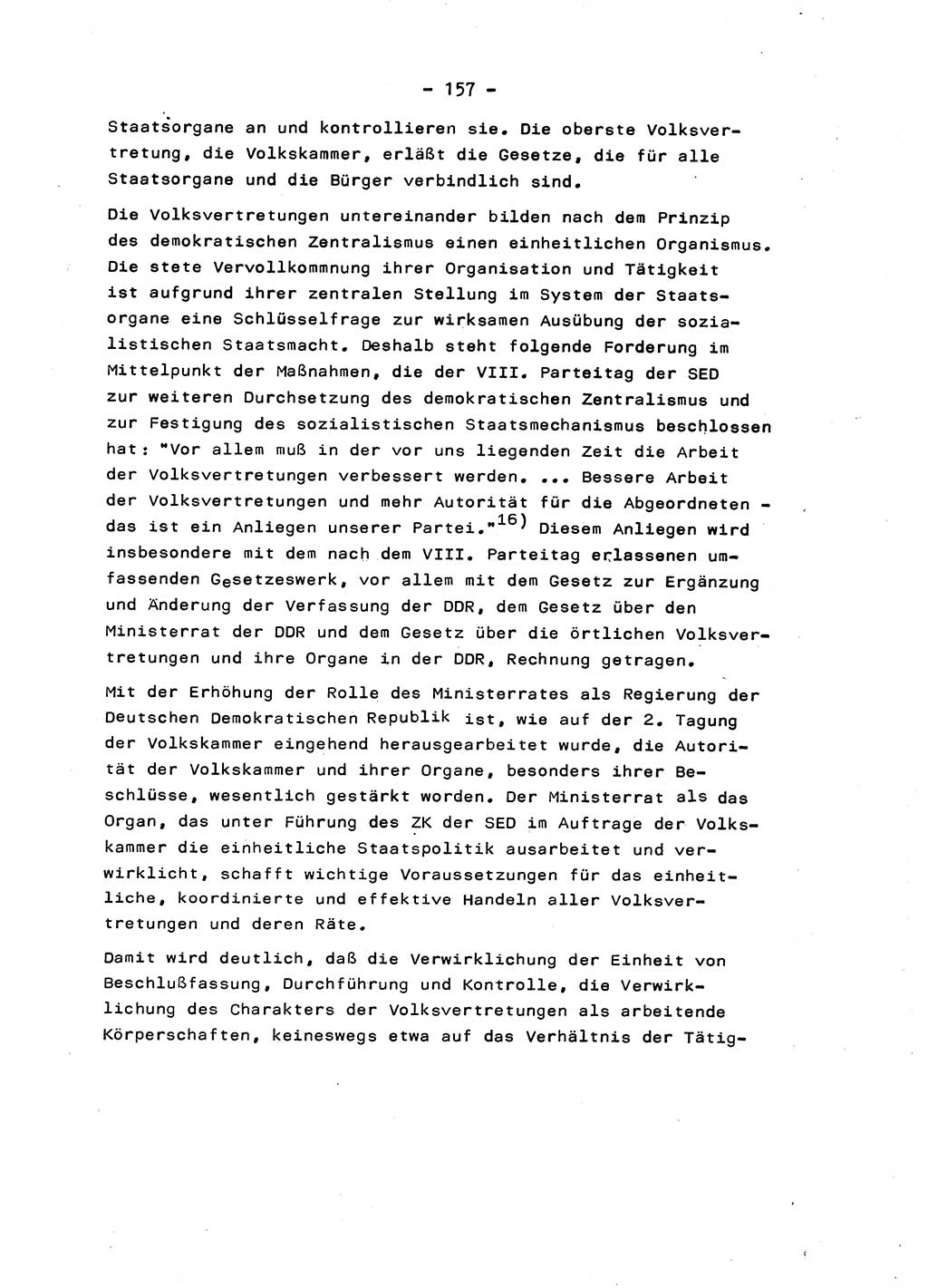 Marxistisch-leninistische Staats- und Rechtstheorie [Deutsche Demokratische Republik (DDR)] 1975, Seite 157 (ML St.-R.-Th. DDR 1975, S. 157)