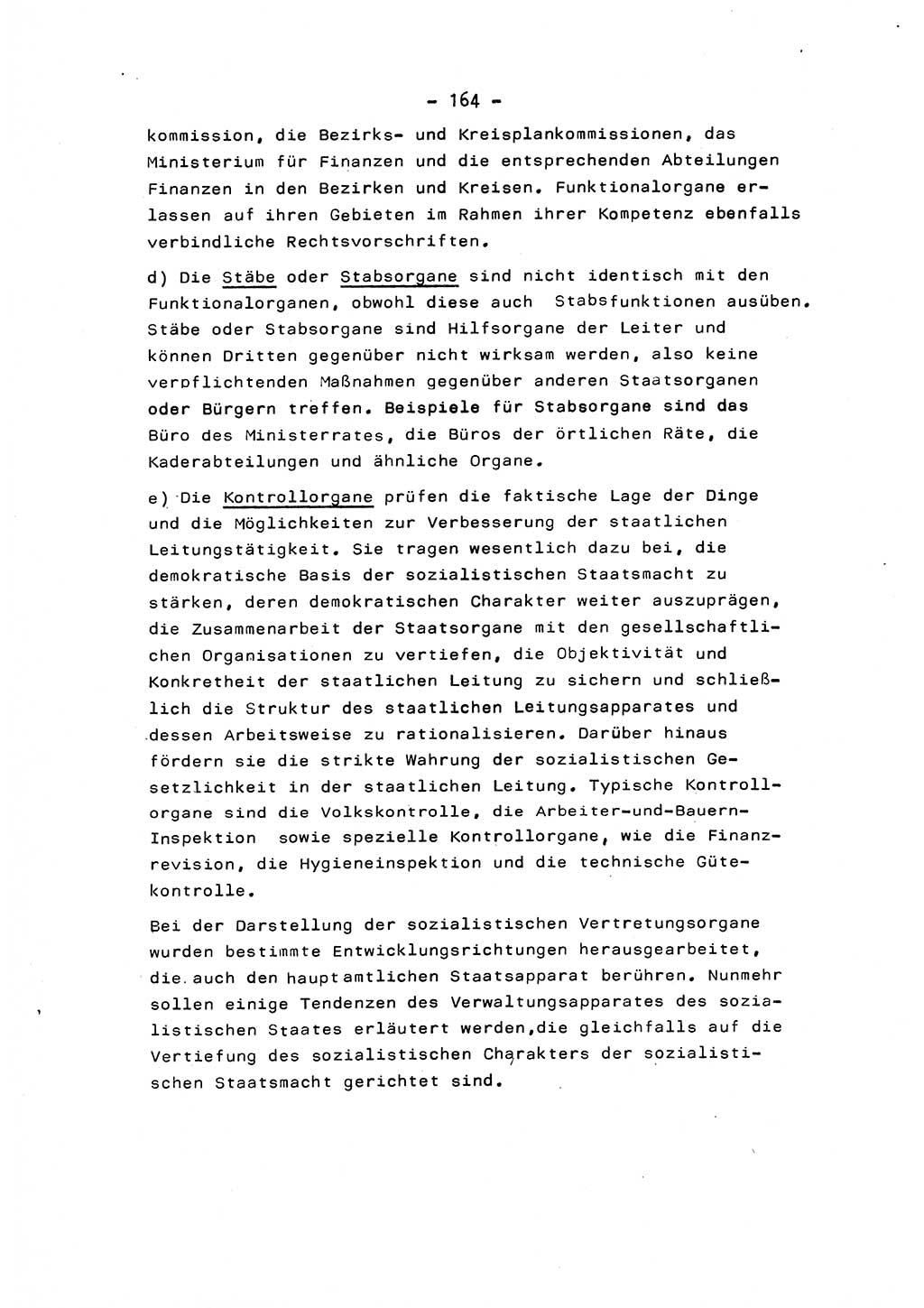 Marxistisch-leninistische Staats- und Rechtstheorie [Deutsche Demokratische Republik (DDR)] 1975, Seite 164 (ML St.-R.-Th. DDR 1975, S. 164)