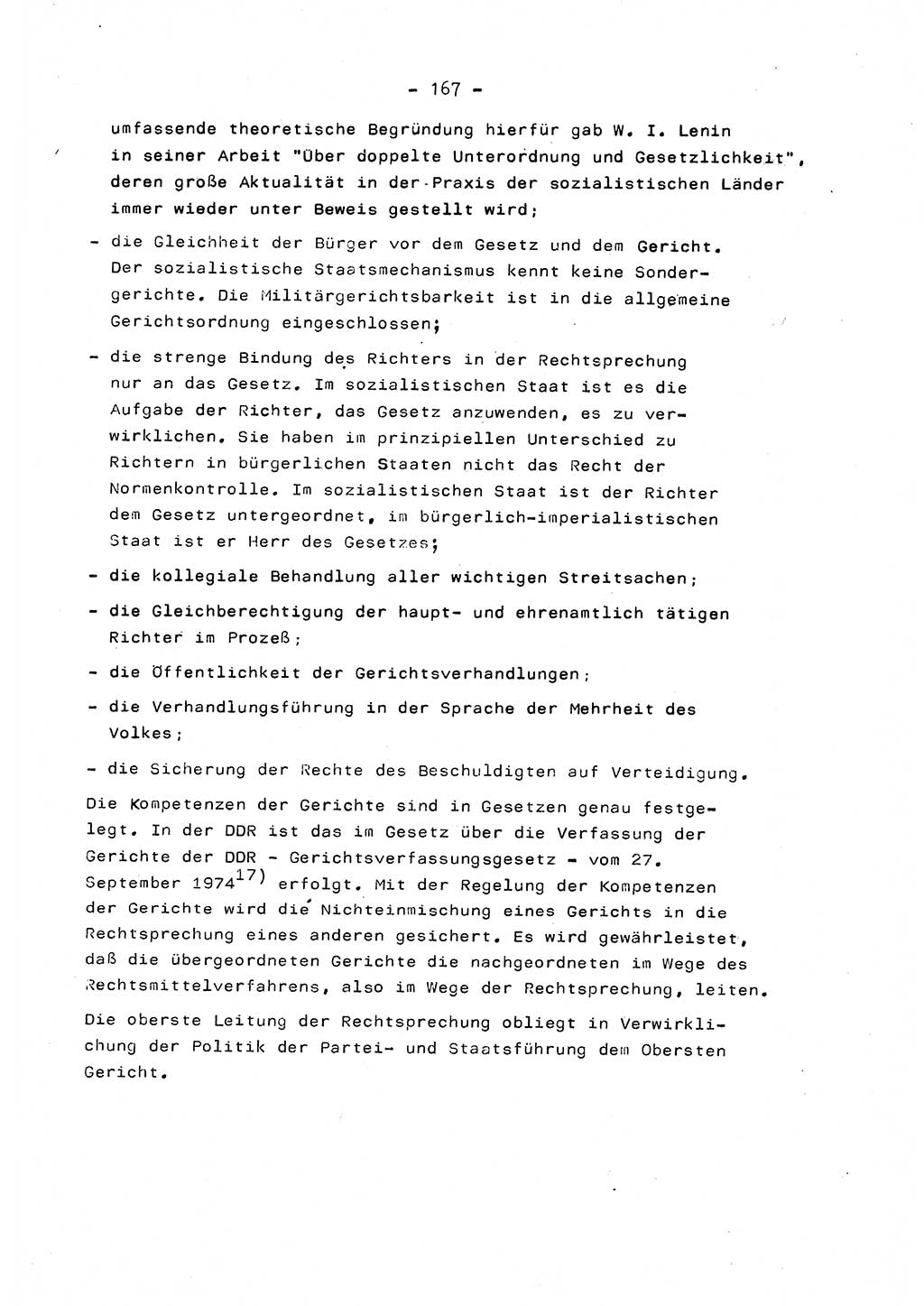 Marxistisch-leninistische Staats- und Rechtstheorie [Deutsche Demokratische Republik (DDR)] 1975, Seite 167 (ML St.-R.-Th. DDR 1975, S. 167)