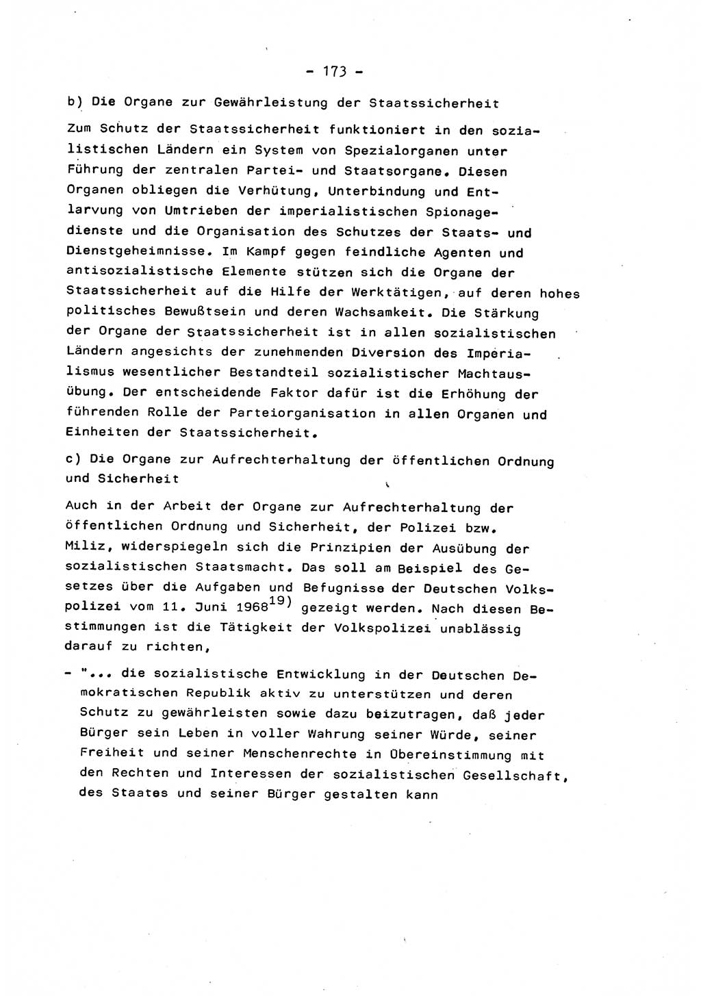 Marxistisch-leninistische Staats- und Rechtstheorie [Deutsche Demokratische Republik (DDR)] 1975, Seite 173 (ML St.-R.-Th. DDR 1975, S. 173)